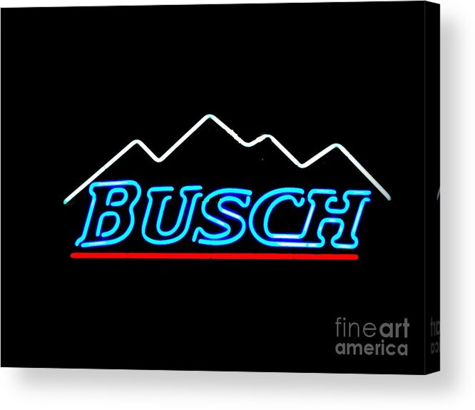  Acrylic Print featuring the photograph Busch Light by Kelly Awad