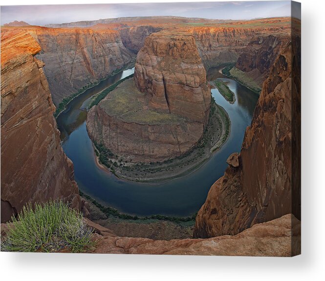 Feb0514 Acrylic Print featuring the photograph Colorado River At Horseshoe Bend #1 by Tim Fitzharris