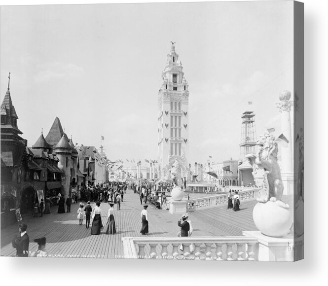 1904 Acrylic Print featuring the photograph Coney Island Dreamland #1 by Granger