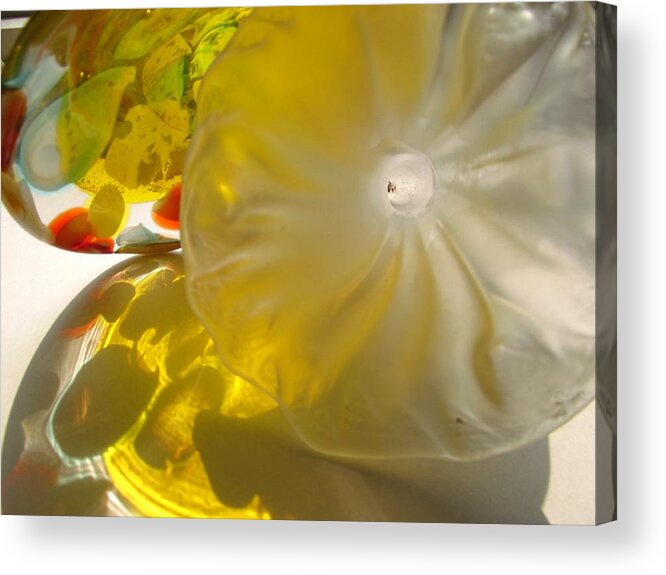 Golden Reflection Acrylic Print featuring the photograph Golden Reflection #1 by Alfred Ng