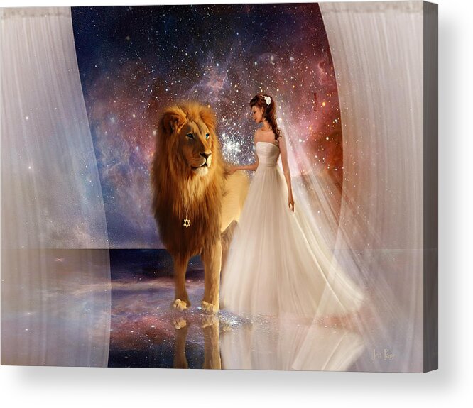 In His Presence Acrylic Print featuring the digital art In His Presence by Jennifer Page