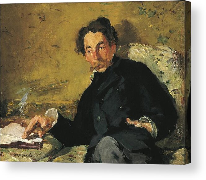 Horizontal Acrylic Print featuring the photograph Manet, douard 1832-1883. Stphane #1 by Everett