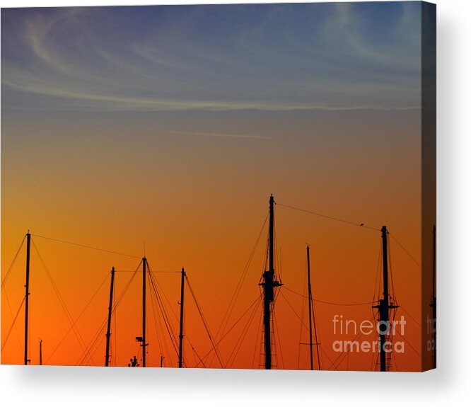 Sea Acrylic Print featuring the photograph Sailing Boats #1 by Stelios Kleanthous