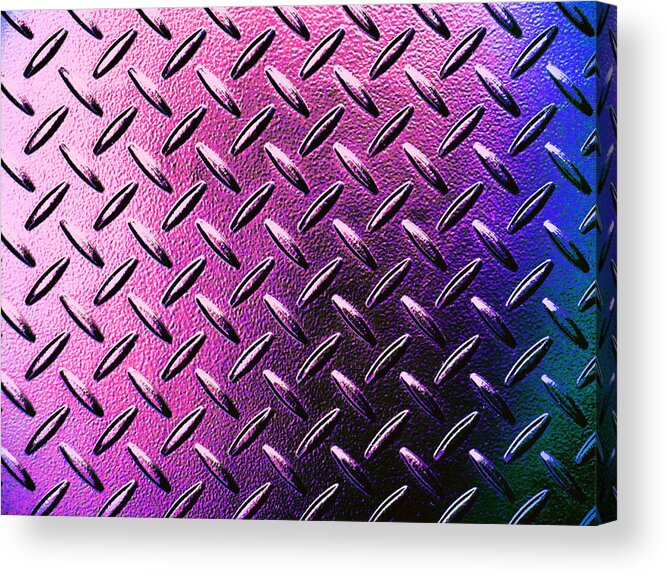 Metal Acrylic Print featuring the photograph Steel Plate H #1 by Laurie Tsemak