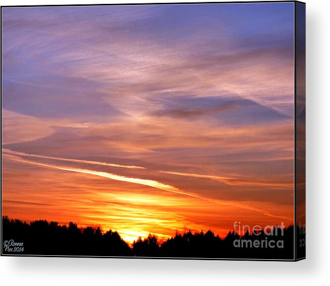 Landscape Acrylic Print featuring the photograph Sunset #1 by Rennae Christman