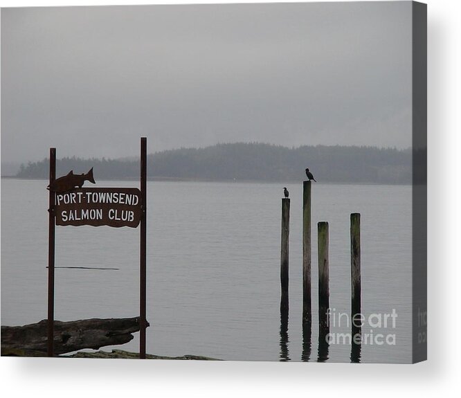 Port Townsend Salmon Club Acrylic Print featuring the photograph The Salmon Club by Laura Wong-Rose