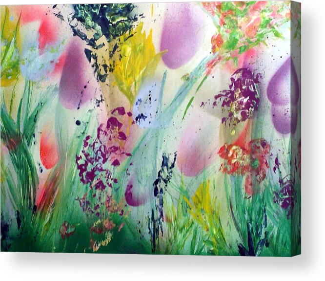 Impressionism Acrylic Print featuring the painting Thinking of Spring by Gerry Smith