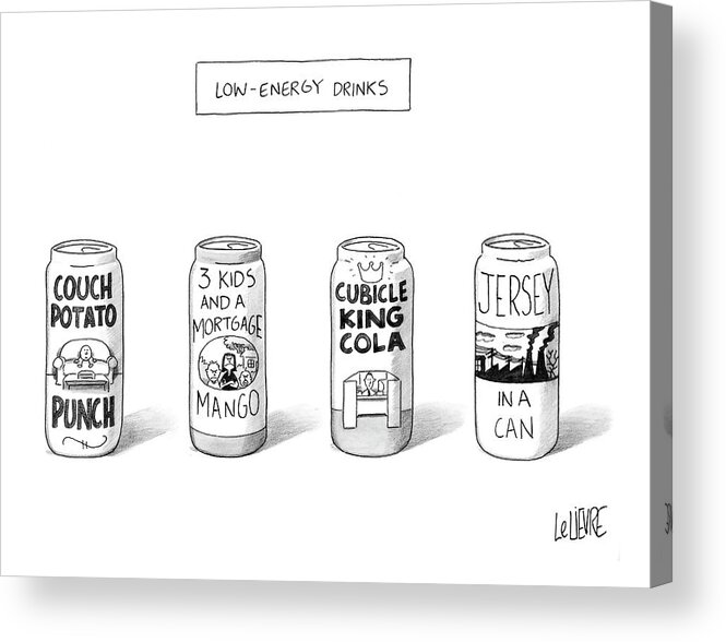 Energy Acrylic Print featuring the drawing New Yorker March 5th, 2007 by Glen Le Lievre
