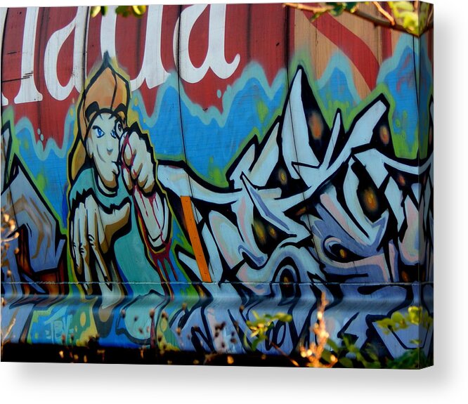 Train Acrylic Print featuring the photograph Wild Urban Art by Wild Thing