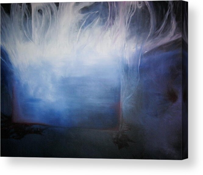 Oil Acrylic Print featuring the painting YOD #1 by Carrie Maurer