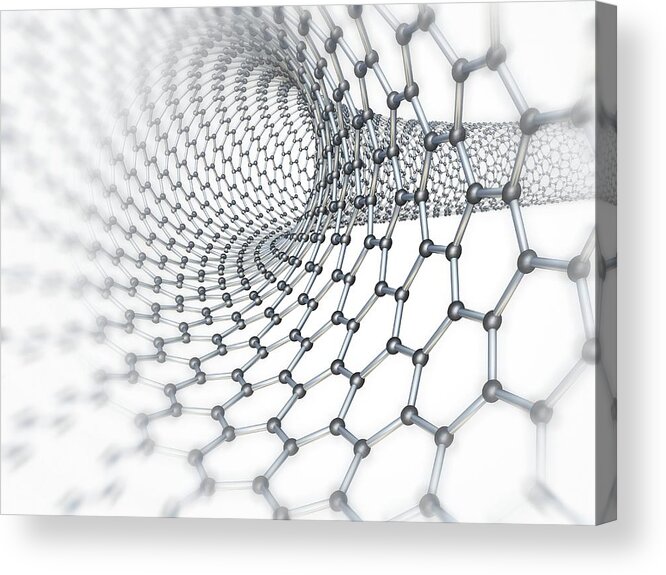 Allotrope Acrylic Print featuring the photograph Carbon Nanotube #13 by Pasieka