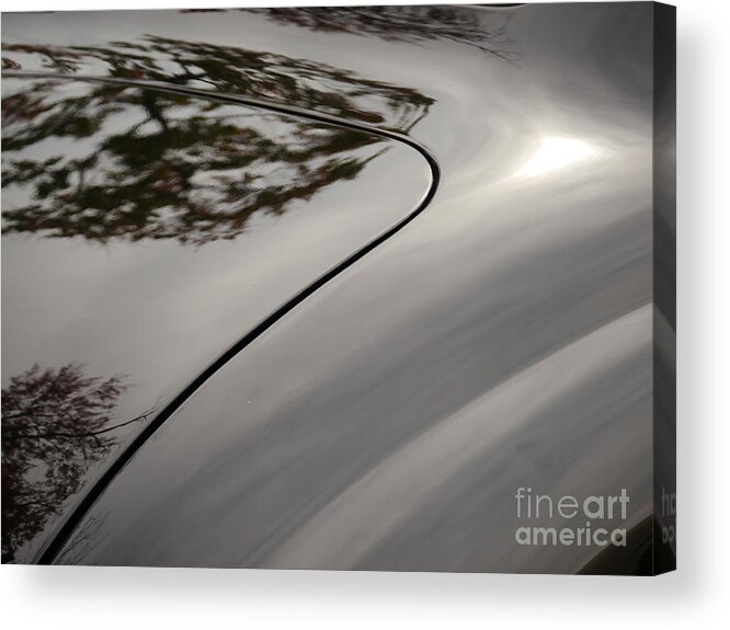 Mg Tc Acrylic Print featuring the photograph 1946 MG TC Reflection by Jane Ford