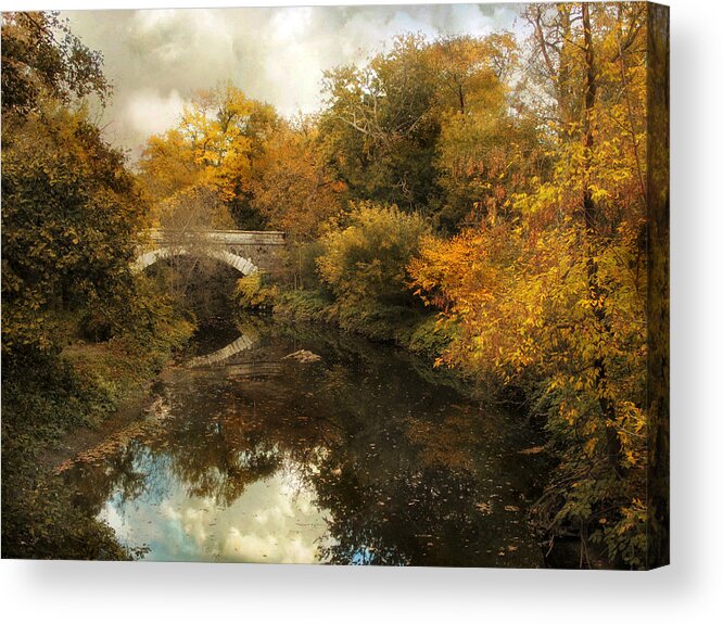 Nature Acrylic Print featuring the photograph A Distant Bridge #2 by Jessica Jenney