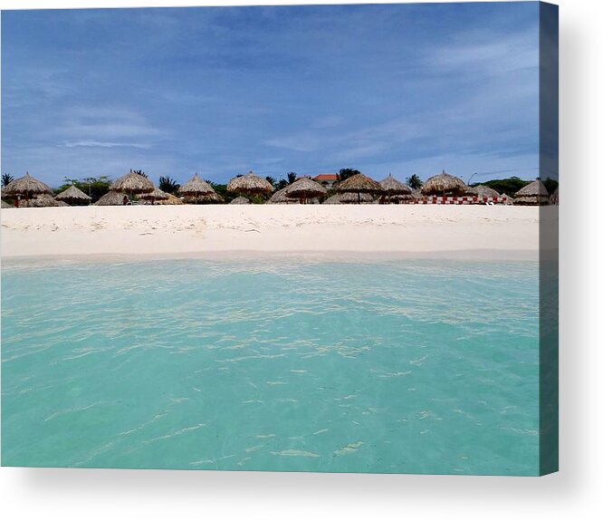 Aruba Acrylic Print featuring the photograph Aruba Beach #2 by Curtis Krusie
