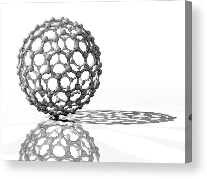 C180 Acrylic Print featuring the photograph Fullerene Molecule #2 by Laguna Design