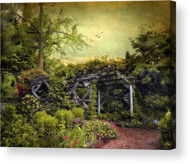 Garden Acrylic Print featuring the photograph Garden Arbor #2 by Jessica Jenney