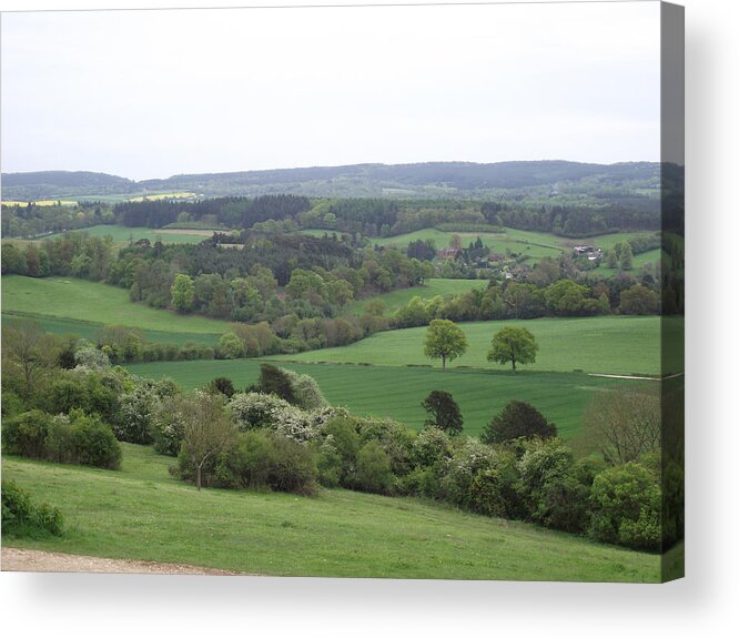 Landscape Acrylic Print featuring the photograph Green and Pleasant Land by Jayne Wilson