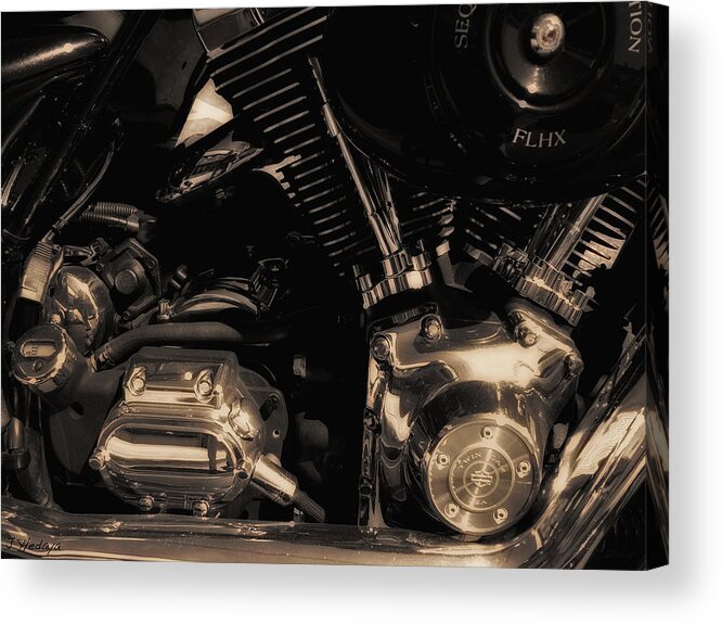 Harley Davidson Acrylic Print featuring the photograph Motorhead #2 by Joseph Hedaya