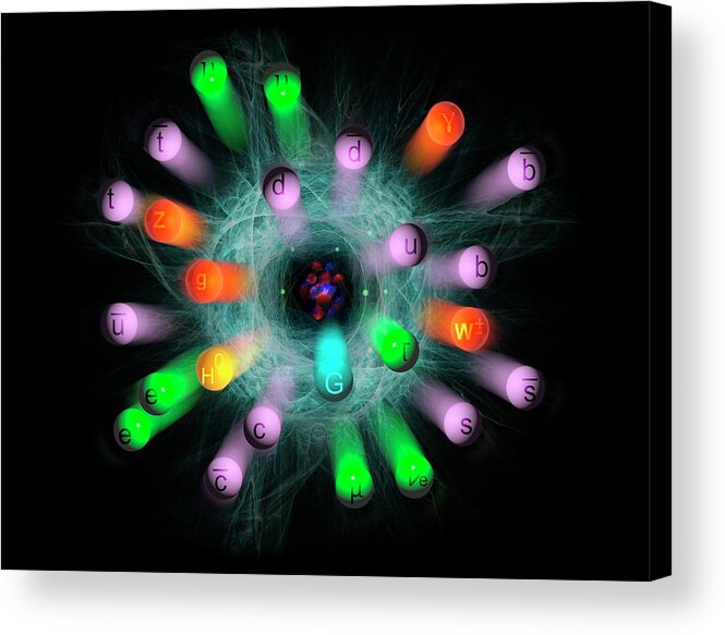 Subatomic Acrylic Print featuring the photograph Subatomic Particles #2 by Carol & Mike Werner
