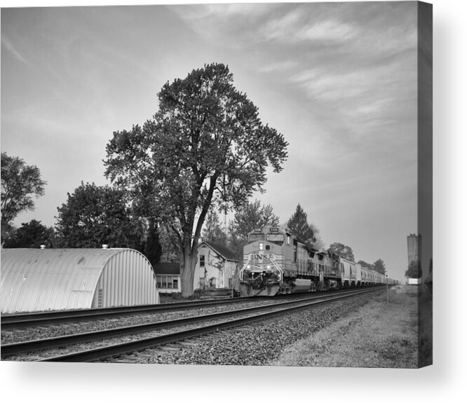 Trains Acrylic Print featuring the photograph Train Of Thought #2 by Tom Druin