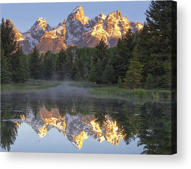 Mountain Acrylic Print featuring the photograph Morning Reflection #1 by Andrew Soundarajan
