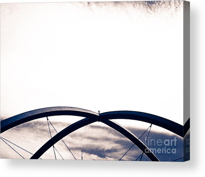 Abstract Acrylic Print featuring the photograph Touch #3 by Fei A