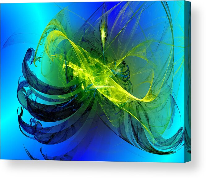 Abstract Acrylic Print featuring the digital art 47 by Jeff Iverson