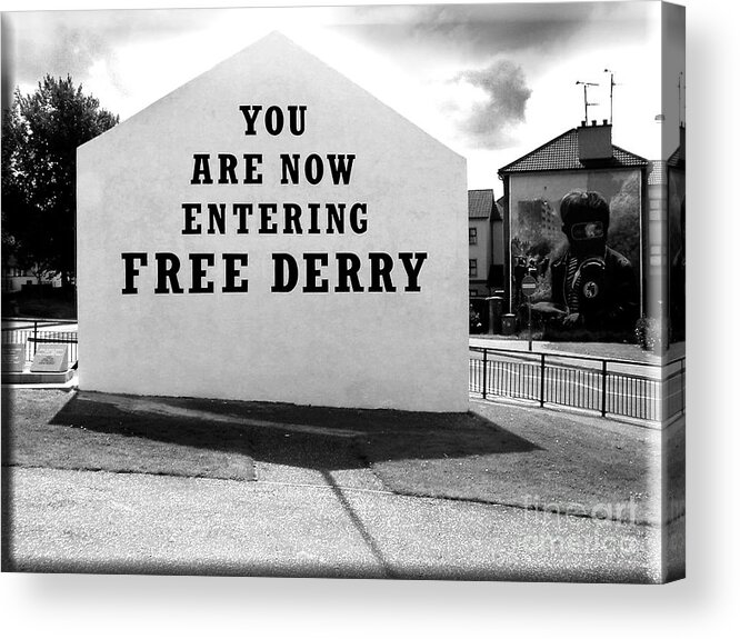 Free Derry Corner Acrylic Print featuring the photograph Free Derry Corner 5 by Nina Ficur Feenan