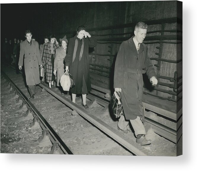 retro Images Archive Acrylic Print featuring the photograph Nine Dead In Tube Disaster #5 by Retro Images Archive