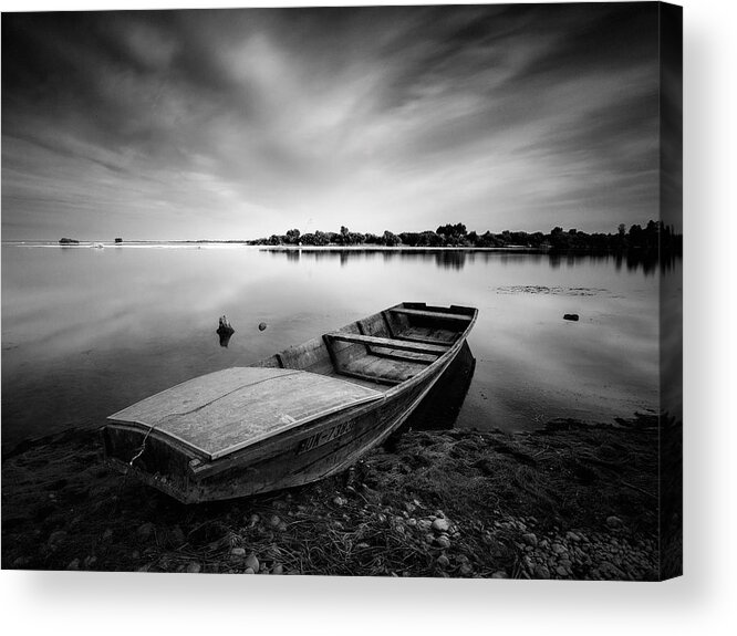 Landscape Acrylic Print featuring the photograph 60 Seconds On Lake by Davorin Mance