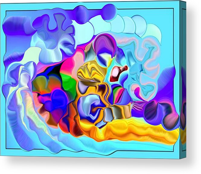 Abstract Acrylic Print featuring the digital art A Galaxy of Cosmos by Jim Williams