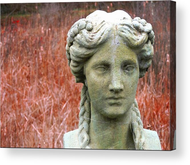 Sculpture Acrylic Print featuring the photograph A Head Above All by Marcia Lee Jones