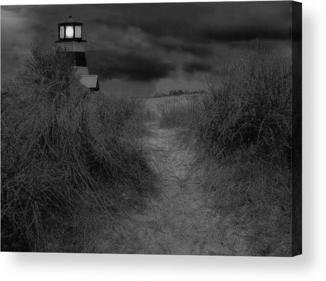 Lighthouses Acrylic Print featuring the photograph A Light In A Storm by William Griffin