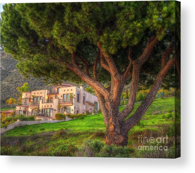 Castle Acrylic Print featuring the photograph A Man's Home Is His Castle by Mathias 