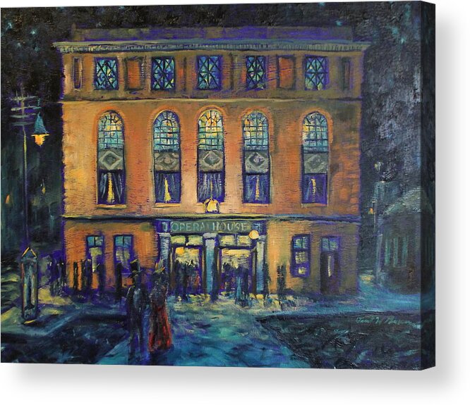 Sheboygan Acrylic Print featuring the painting A night at the opera by Daniel W Green