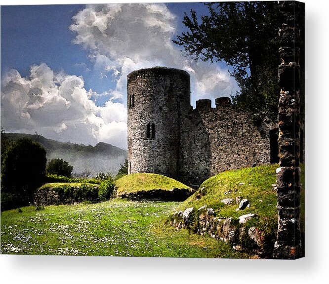 Castle Acrylic Print featuring the digital art A Place for Kings by Vicki Lea Eggen