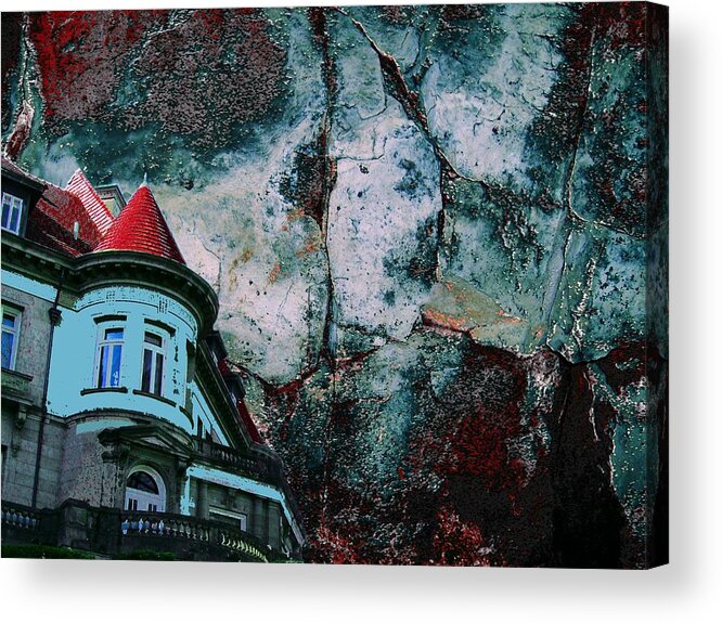Pittock Mansion Acrylic Print featuring the photograph A Pulp Foundation by Laureen Murtha Menzl