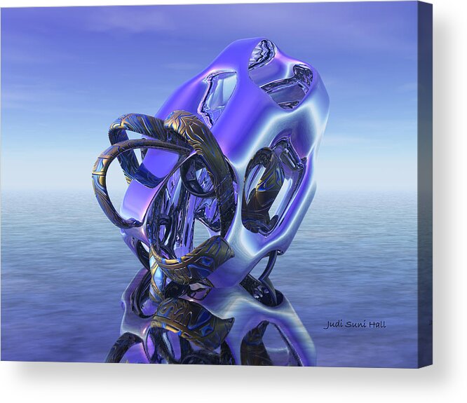 3d Art Acrylic Print featuring the digital art Abstract 333 by Judi Suni Hall