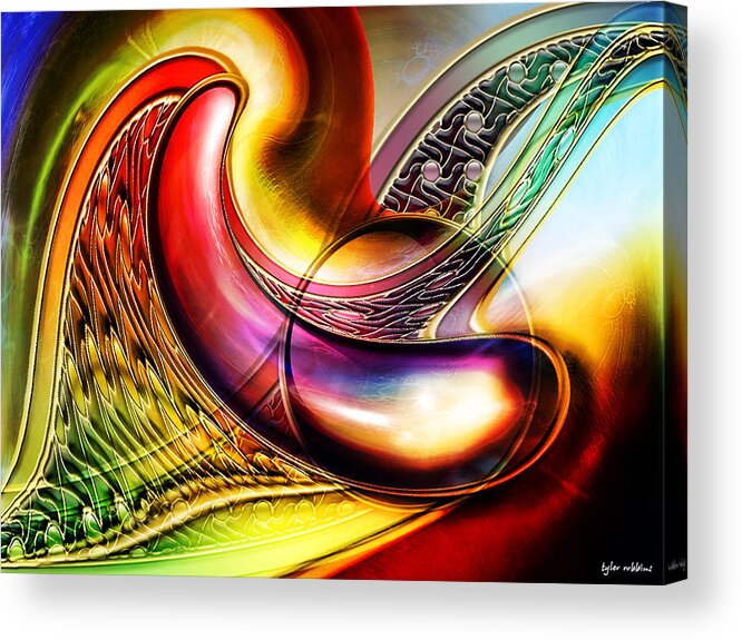  Acrylic Print featuring the mixed media Abstract II by Tyler Robbins