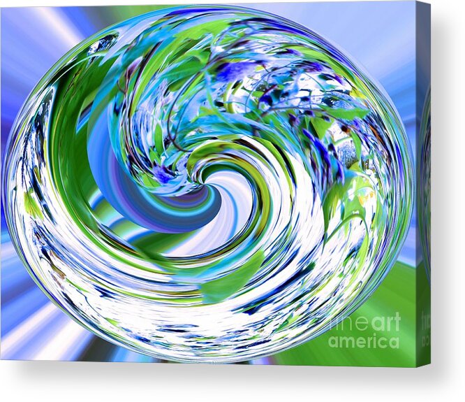 Abstract Reflections Acrylic Print featuring the photograph Abstract Reflections Digital Art #3 by Robyn King