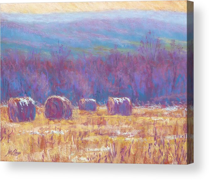 Impressionist Acrylic Print featuring the painting Across Dunn Valley by Michael Camp