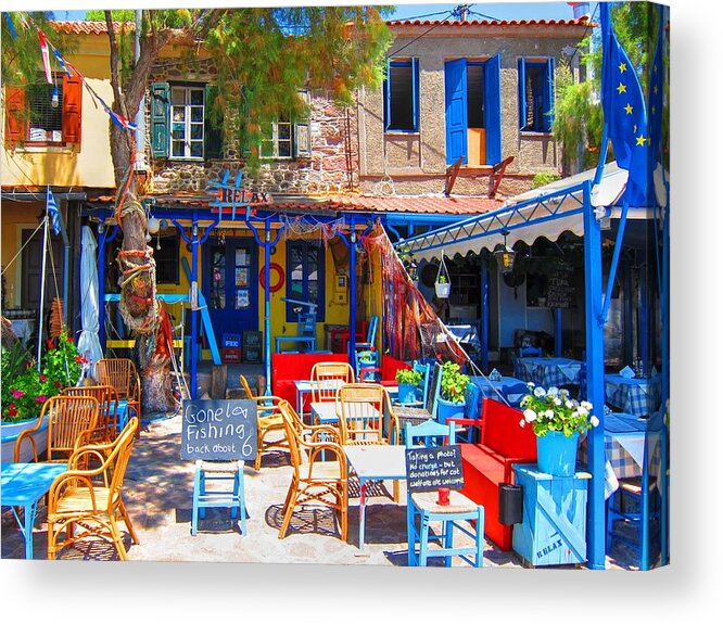Aegean Acrylic Print featuring the photograph Aegean Colors by Andreas Thust