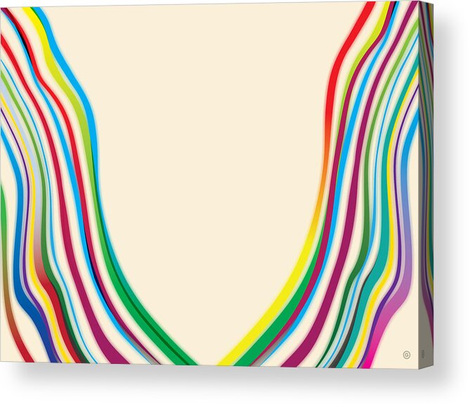 Gary Acrylic Print featuring the digital art After Morris Louis 2 by Gary Grayson