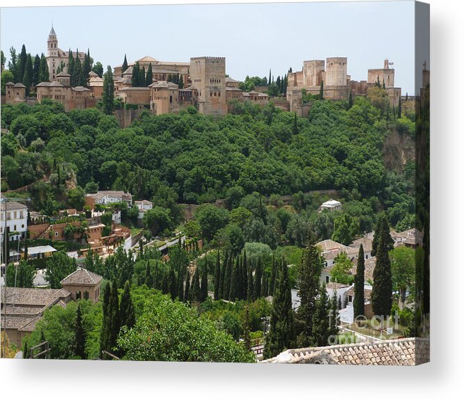Alhambra Acrylic Print featuring the photograph Alhambra - Granada - Spain by Phil Banks