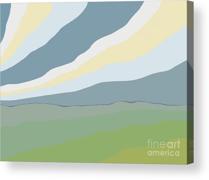 Coast Acrylic Print featuring the painting Ambiguous Landmass by Henry Manning