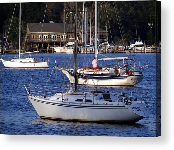 Florida Acrylic Print featuring the photograph Anchored by Tom DiFrancesca