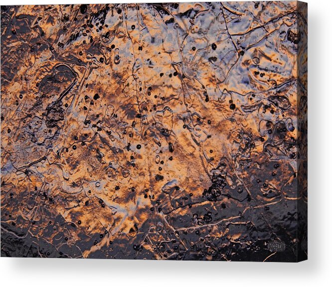 Ice Acrylic Print featuring the photograph Ancient Map by Sami Tiainen