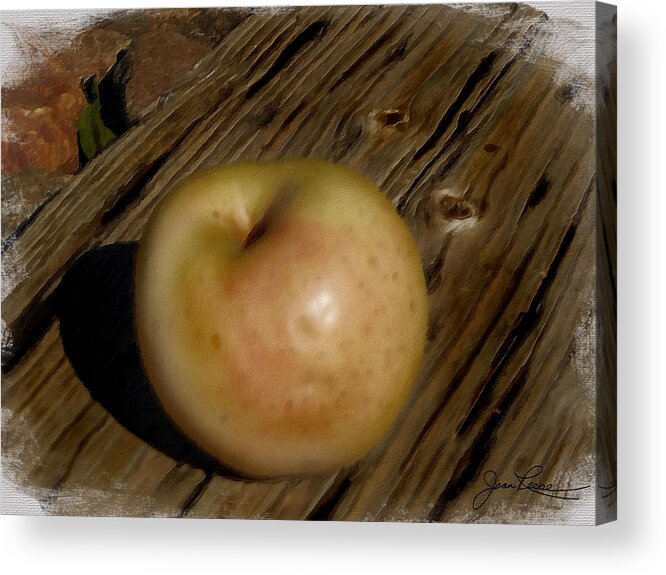 Colorful Acrylic Print featuring the painting Apple of my Eye by Joan Reese