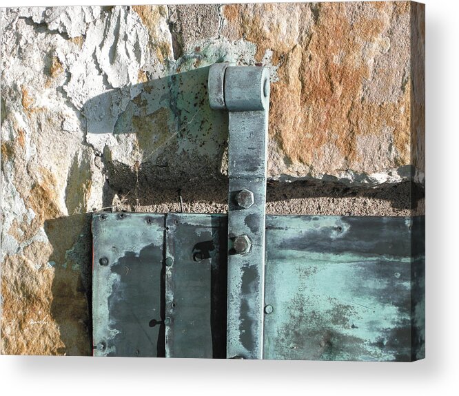 Vintage Acrylic Print featuring the photograph Armory Door 2 by The Art of Marsha Charlebois
