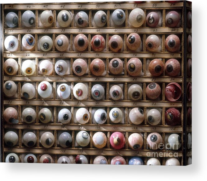 Medical Acrylic Print featuring the photograph Artificial Eyes Disorders by Brooks Brown